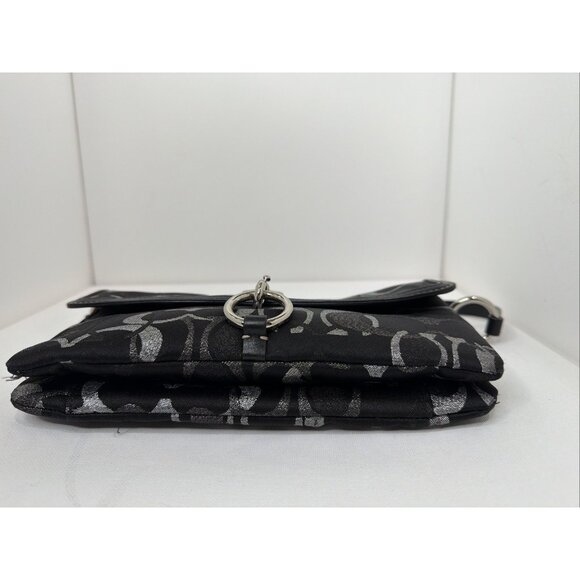 Authentic COACH Signature C Logo Shoulder Bag & Matching Wallet Set – Black Shim - Picture 7 of 16